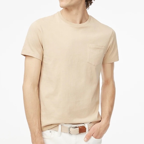 J crew Cotton washed jersey pocket tee vintage sandstone - Picture 1 of 5